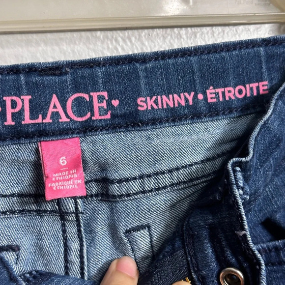 Children’s Place Kids Girls Blue Denim Skinny Jeans Size 6. - Picture 7 of 9